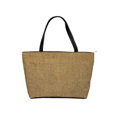 Burlap Coffee Sack Grunge Knit Look Classic Shoulder Handbag by dressshop