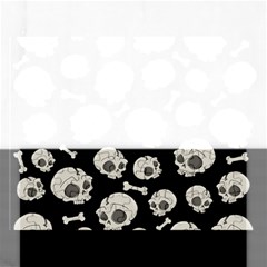 Halloween Skull Pattern Rectangular Jigsaw Puzzl by Valentinaart