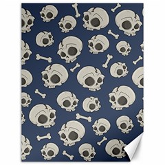 Halloween Skull Pattern Canvas 12  X 16  by Valentinaart