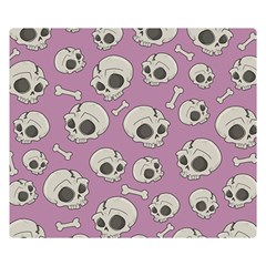 Halloween Skull Pattern Double Sided Flano Blanket (small)  by Valentinaart