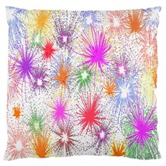 Star Dab Farbkleckse Leaf Flower Large Flano Cushion Case (two Sides) by Sapixe