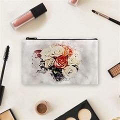 Flowers Background Wallpaper Art Cosmetic Bag (small) by Sapixe