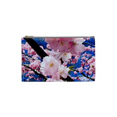 Flower Cherry Wood Tree Flowers Cosmetic Bag (small) by Sapixe