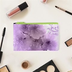 Wonderful Flowers In Soft Violet Colors Cosmetic Bag (xs) by FantasyWorld7