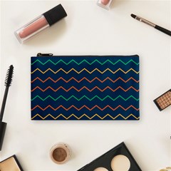 Pattern Zig Zag Colorful Zigzag Cosmetic Bag (small) by Sapixe