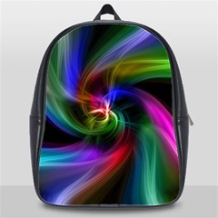 Abstract Art Color Design Lines School Bag (xl) by Sapixe