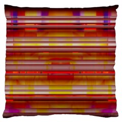 Abstract Stripes Color Game Standard Flano Cushion Case (two Sides) by Sapixe