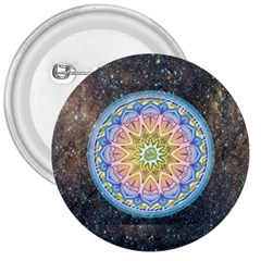 Mandala Cosmos Spirit 3  Buttons by Sapixe