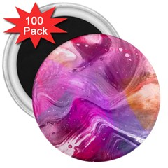 Background Art Abstract Watercolor 3  Magnets (100 Pack) by Sapixe