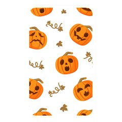 Funny Spooky Halloween Pumpkins Pattern White Orange Memory Card Reader (rectangular) by HalloweenParty