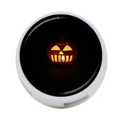 Funny Spooky Scary Halloween Pumpkin Jack O Lantern 4-port Usb Hub (one Side) by HalloweenParty