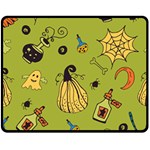 Funny Scary Spooky Halloween Party Design Fleece Blanket (Medium)  60 x50  Blanket Front