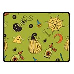 Funny Scary Spooky Halloween Party Design Double Sided Fleece Blanket (Small)  45 x34  Blanket Front