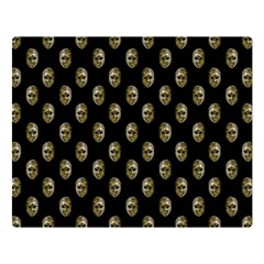 Venetian Mask Motif Pattern 1 Double Sided Flano Blanket (large)  by dflcprintsclothing