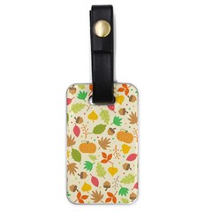 Thanksgiving Pattern Luggage Tags (one Side)  by Valentinaart