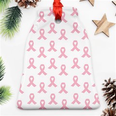 Pink Ribbon - Breast Cancer Awareness Month Ornament (bell) by Valentinaart