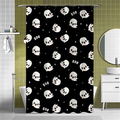 Cute Kawaii Ghost Pattern Shower Curtain 48  X 72  (small)  by Valentinaart