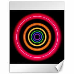 Neon Light Abstract Pattern Lines Canvas 12  X 16  by Sapixe