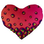 Wallpaper Background Funny Texture Large 19  Premium Heart Shape Cushions Back