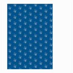 Quebec French Royal Fleur De Lys Elegant Pattern Blue Blue Quebec Fleur De Lys Pattern Blue Small Garden Flag (two Sides) by Quebec