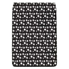 Pattern Skull Bones Halloween Gothic On Black Background Removable Flap Cover (l) by genx