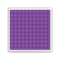 Pattern Spiders Purple And Black Halloween Gothic Modern Memory Card Reader (square) by genx