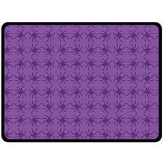 Pattern Spiders Purple And Black Halloween Gothic Modern Double Sided Fleece Blanket (large)  by genx