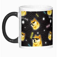 Doge Much Thug Wow Pattern Funny Kekistan Meme Dog Black Background Morph Mugs by snek