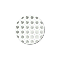 Logo Kekistan Pattern Elegant With Lines On White Background Golf Ball Marker (10 Pack) by snek