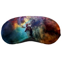 Lagoon Nebula Interstellar Cloud Pastel Pink, Turquoise And Yellow Stars Sleeping Masks by genx