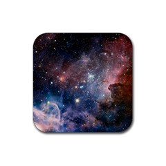 Carina Nebula Ngc 3372 The Grand Nebula Pink Purple And Blue With Shiny Stars Astronomy Rubber Coaster (square)  by genx