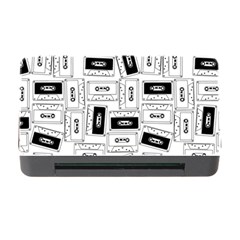 Tape Cassette 80s Retro Genx Pattern Black And White Memory Card Reader With Cf by genx