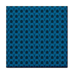 Lion Vs Gazelle Damask Pattern Face Towel by emilyzragz