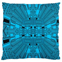 Technology Board Trace Digital Standard Flano Cushion Case (one Side) by Wegoenart