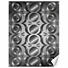 Metal Circle Background Ring Canvas 18  X 24  by Simbadda