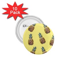 Pineapples Fruit Pattern Texture 1 75  Buttons (10 Pack)