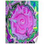 Groovy Pink, Blue And Green Abstract Liquid Art Canvas 12  x 16  11.86 x15.41  Canvas - 1