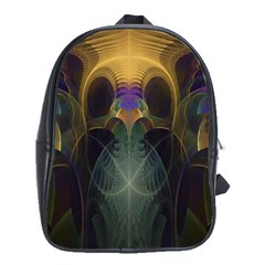 Fractal Colorful Pattern Design School Bag (xl) by Wegoenart