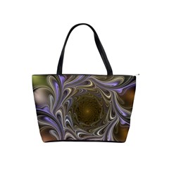 Fractal Waves Whirls Modern Classic Shoulder Handbag by Wegoenart