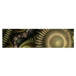 Fractal Steampunk Gears Fantasy Satin Scarf (Oblong) Front