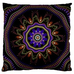 Fractal Vintage Colorful Decorative Standard Flano Cushion Case (one Side) by Wegoenart