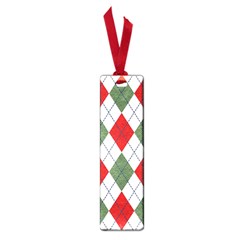 Red Green White Argyle Navy Small Book Marks by Wegoenart