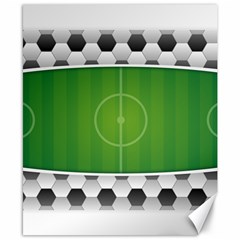 Background Sports Soccer Football Canvas 8  X 10  by Wegoenart