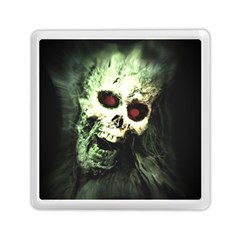 Screaming Skull Human Halloween Memory Card Reader (square) by Wegoenart