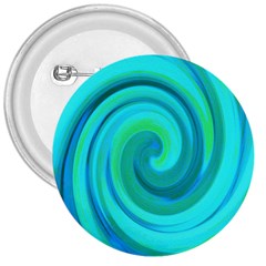 Groovy Cool Abstract Aqua Liquid Art Swirl Painting 3  Buttons by myrubiogarden