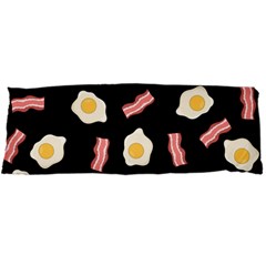 Bacon And Egg Pop Art Pattern Body Pillow Case Dakimakura (two Sides) by Valentinaart