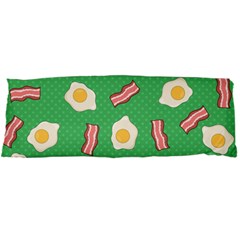 Bacon And Egg Pop Art Pattern Body Pillow Case Dakimakura (two Sides) by Valentinaart