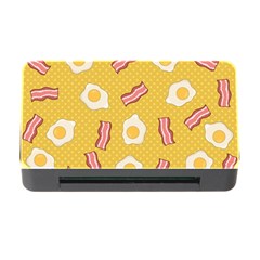 Bacon And Egg Pop Art Pattern Memory Card Reader With Cf by Valentinaart