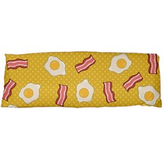 Bacon And Egg Pop Art Pattern Body Pillow Case (dakimakura) by Valentinaart