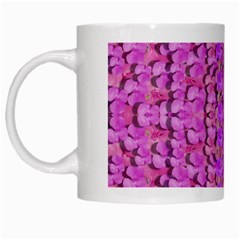 Paradise Blossom Tree On The Ornate Sakura Mountain White Mugs by pepitasart